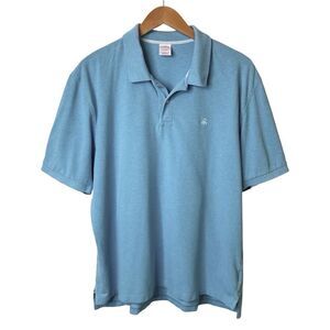 Brooks Brother 1818 Mens Size XXL Blue Performance Polo Shirt Short Sleeve